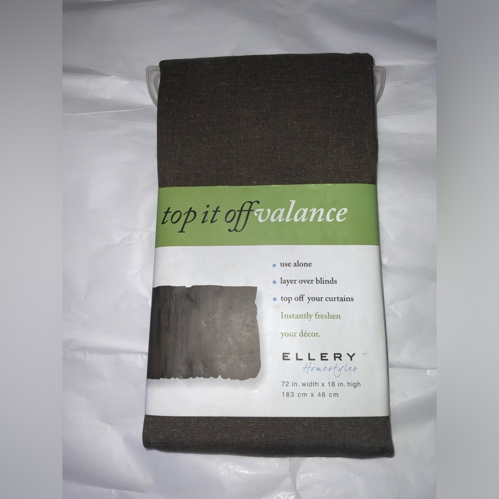 Ellery Homestyle One-Pouf Valance- Top it off Valance